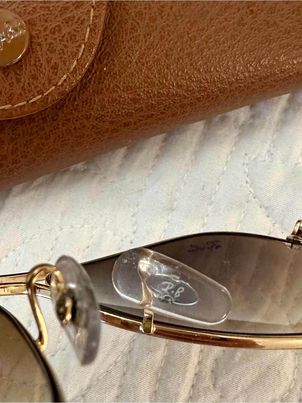 Ray-Ban Small 55mm Gold Frame Gradient Aviator Sunglasses - Picture 6 of 8